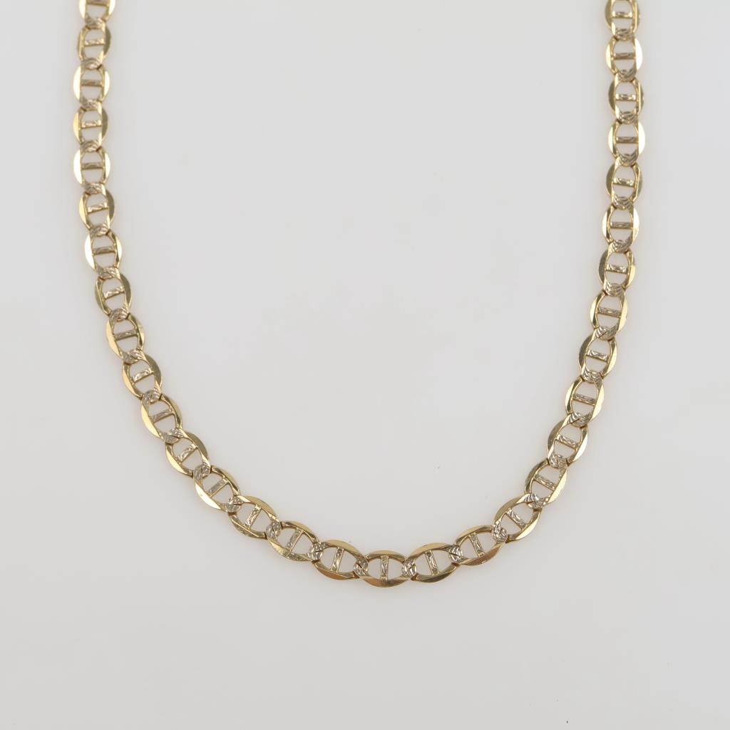 14kt Gold Mariner Link Necklace