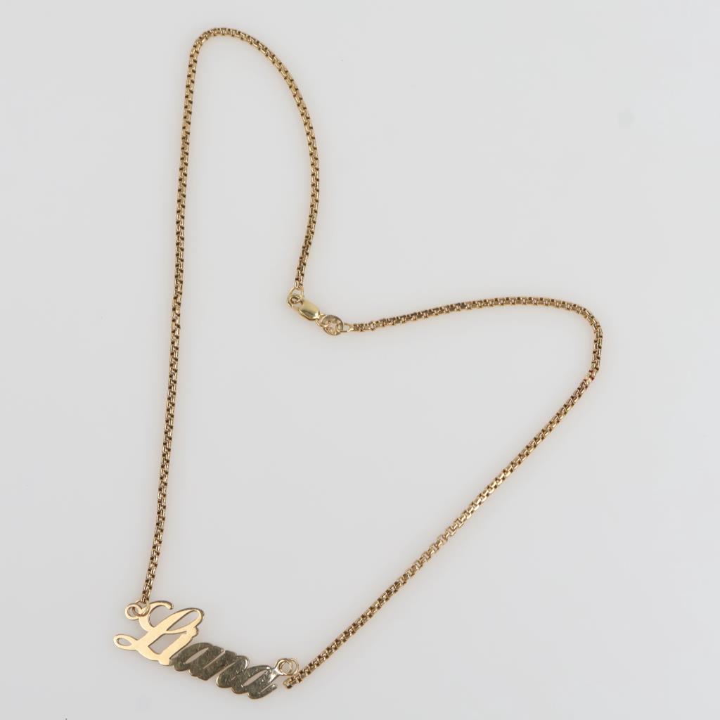14kt Gold Name Neckalce