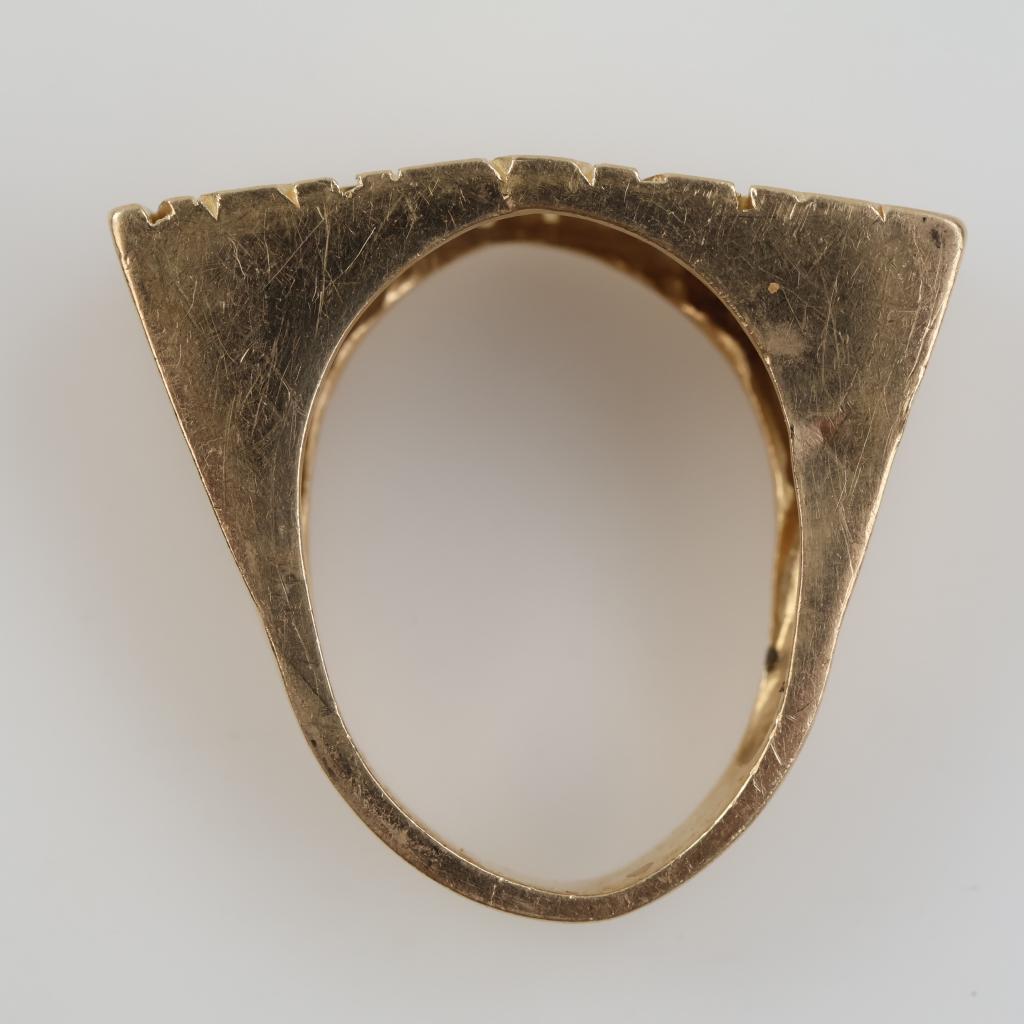 Wringing Ringing 14kt Gold Name Ring - PropertyRoom.com