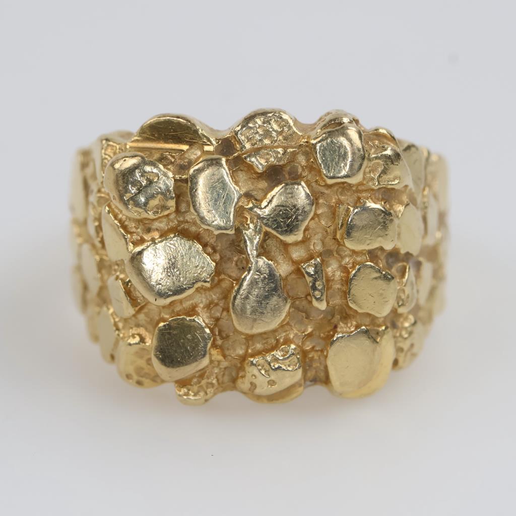 14kt Gold Nugget Ring