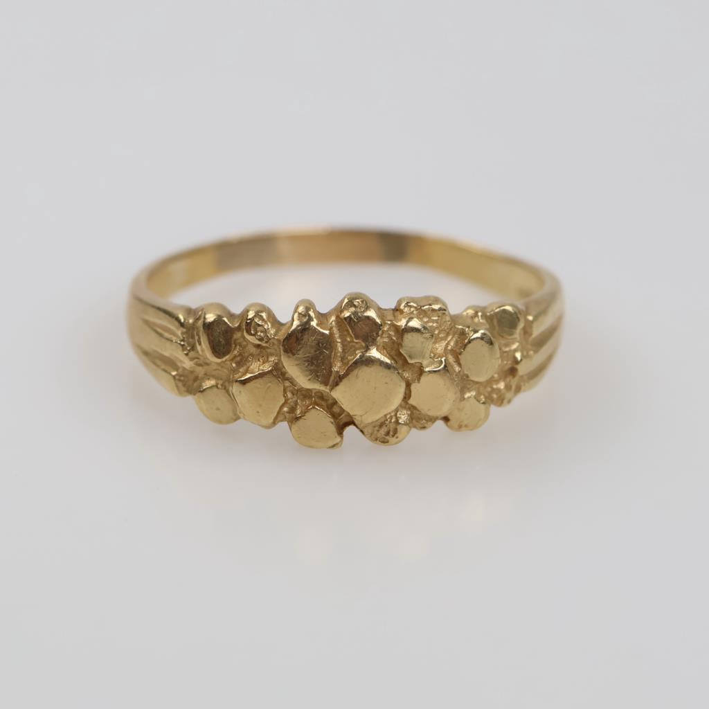 14kt Gold Nugget Style Ring