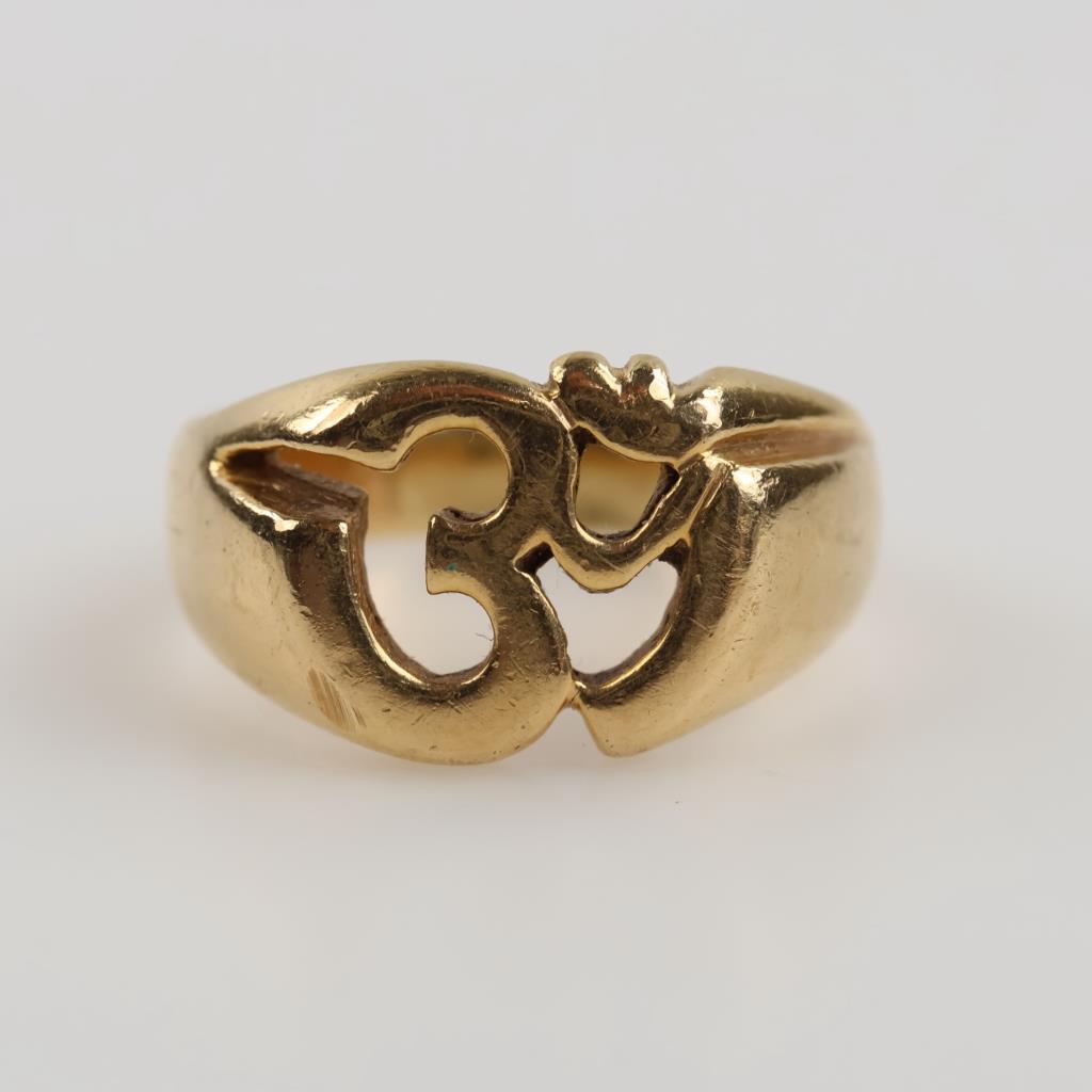 14kt Gold Om Ring