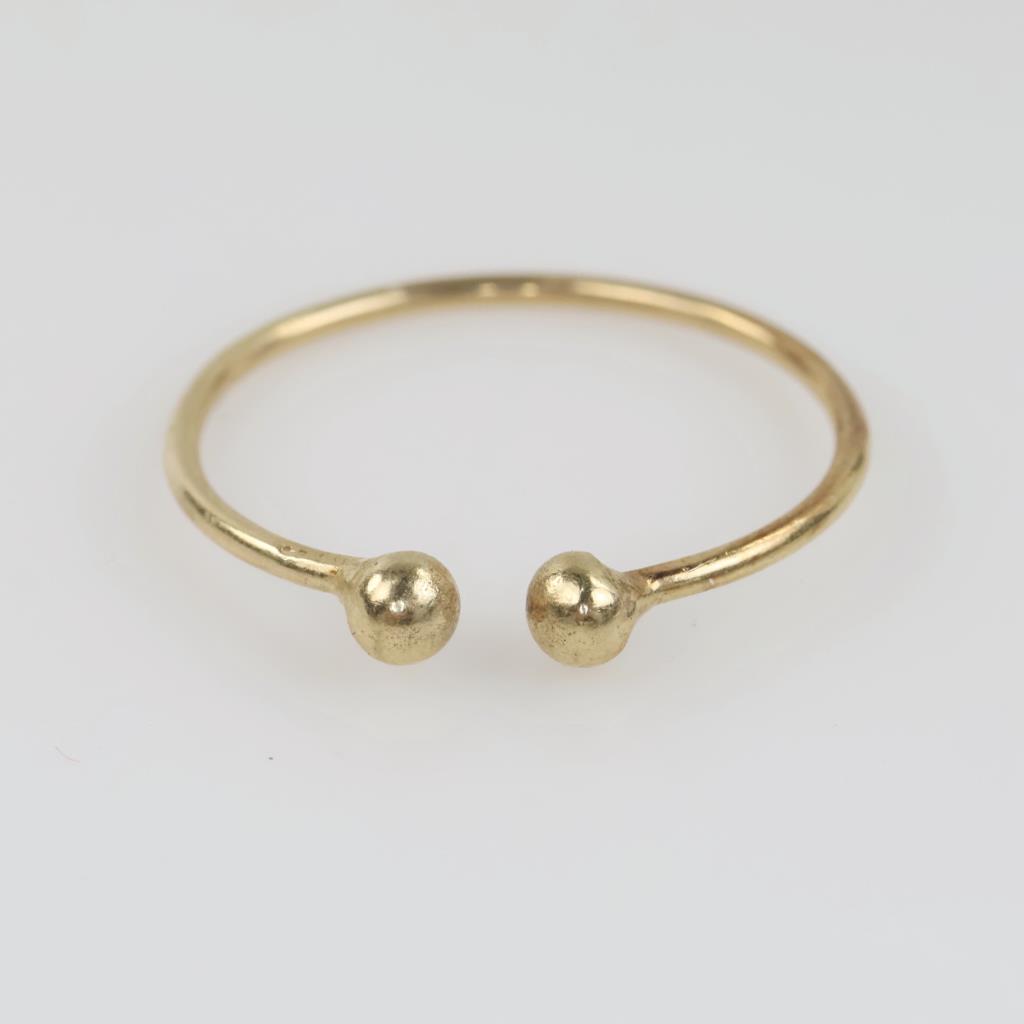 14kt Gold Open Ball Ring