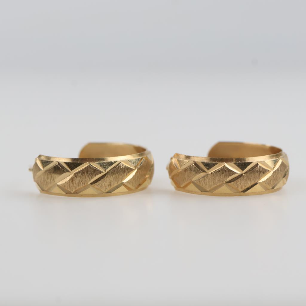 14kt Gold Open Hoop Earrings