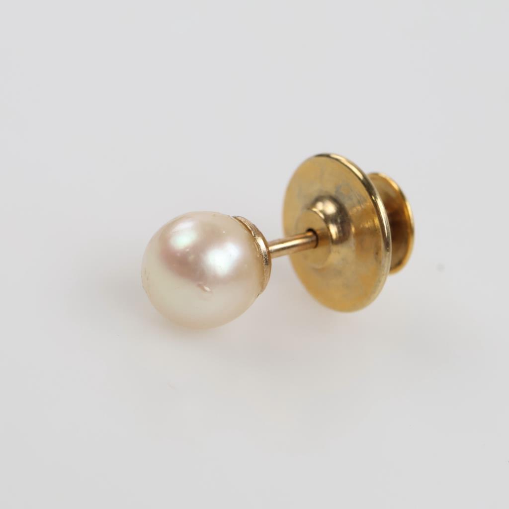 14kt Gold Pearl Pin