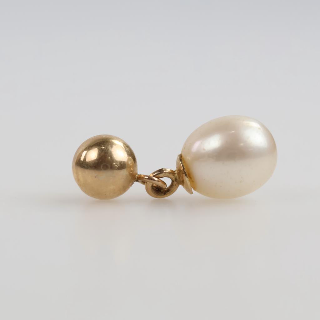 14kt Gold Pearl Single Earring