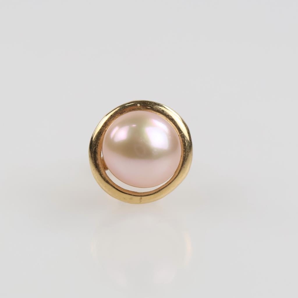 14kt Gold Pearl Single Earring