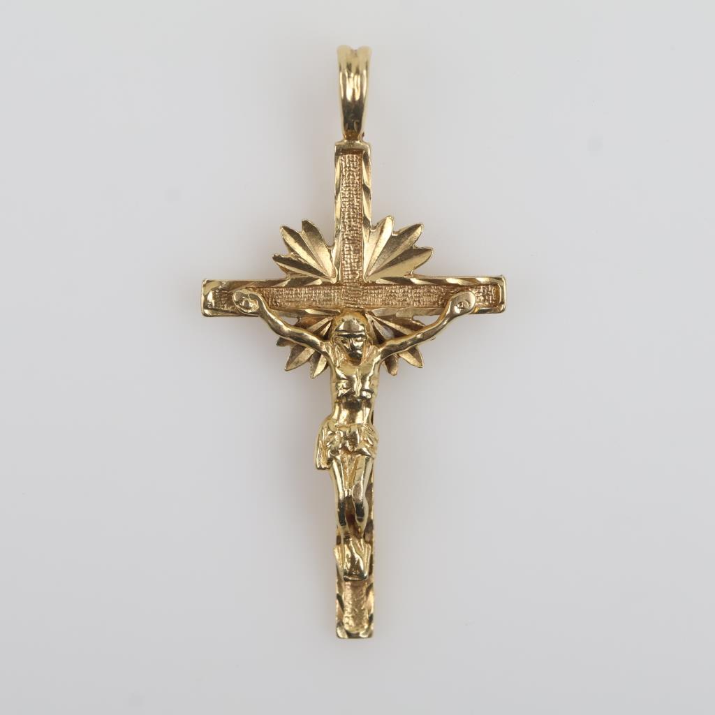 14kt Gold Religious Pendant