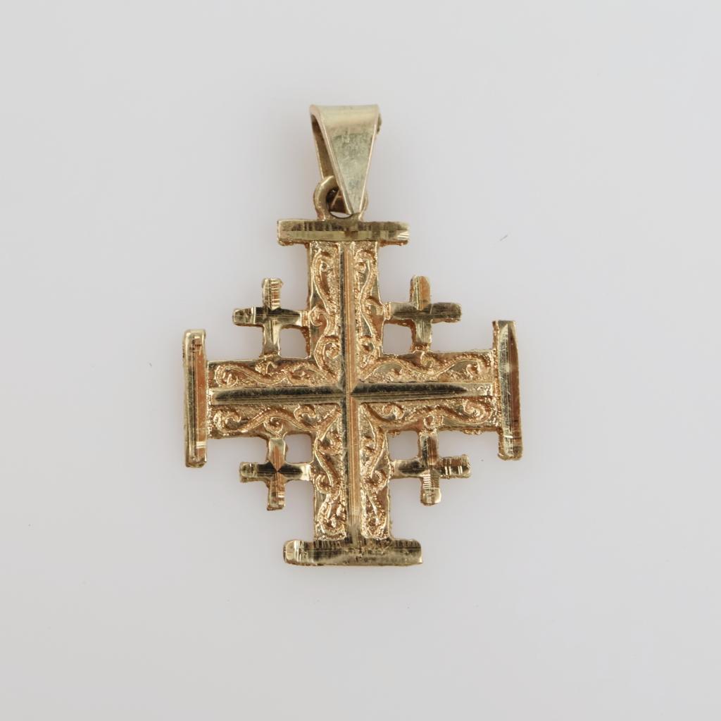 14kt Gold Religious Pendant