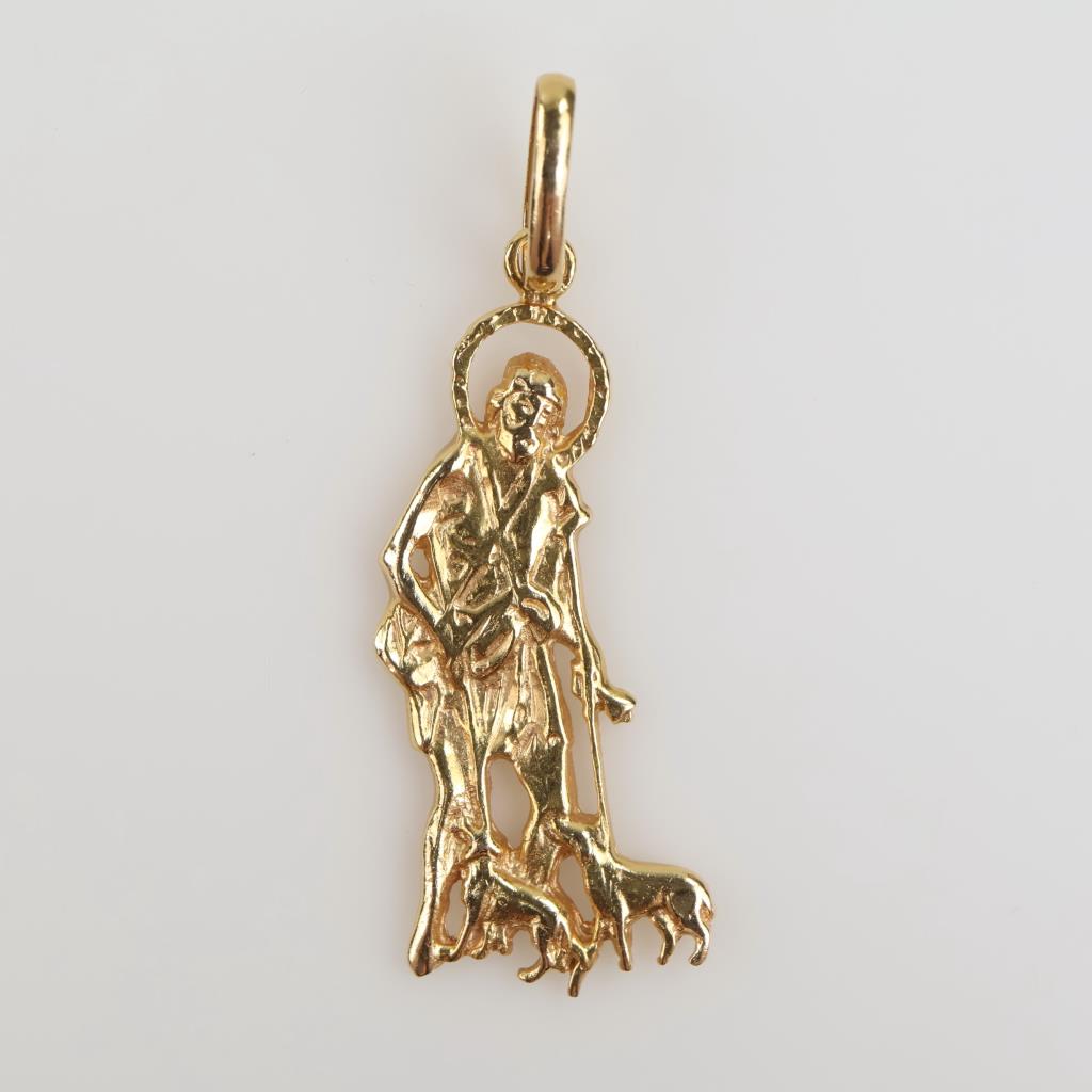 14kt Gold Religious Pendant