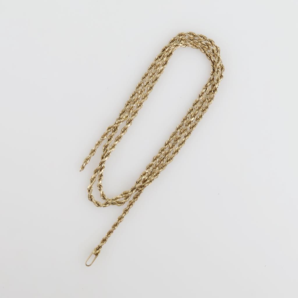 14kt Gold Rope Chain Necklace