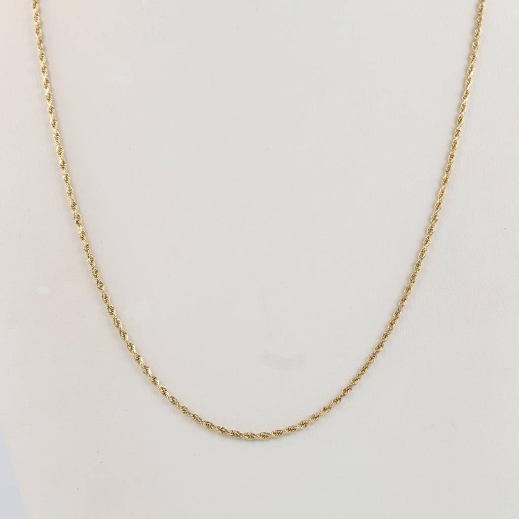 14kt Gold Rope Link Necklace