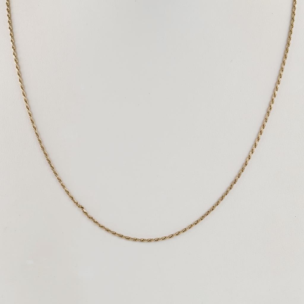 14kt Gold Rope Link Necklace
