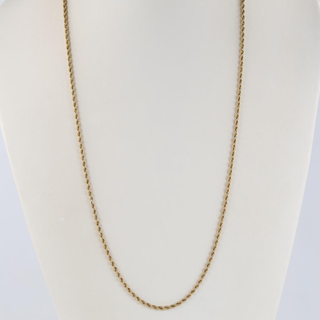 14kt Gold Rope Link Necklace