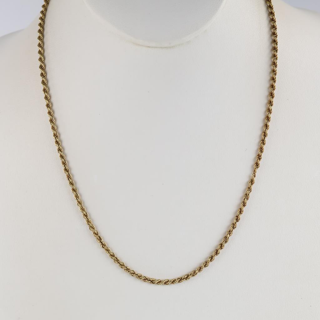 14kt Gold Rope Necklace