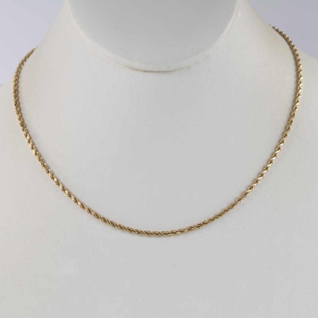 14kt Gold Rope Necklace | Property Room