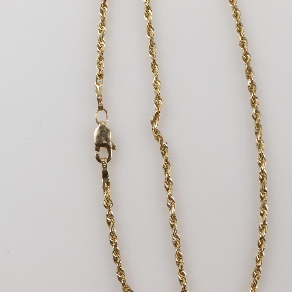 14kt Gold Rope Necklace Property Room