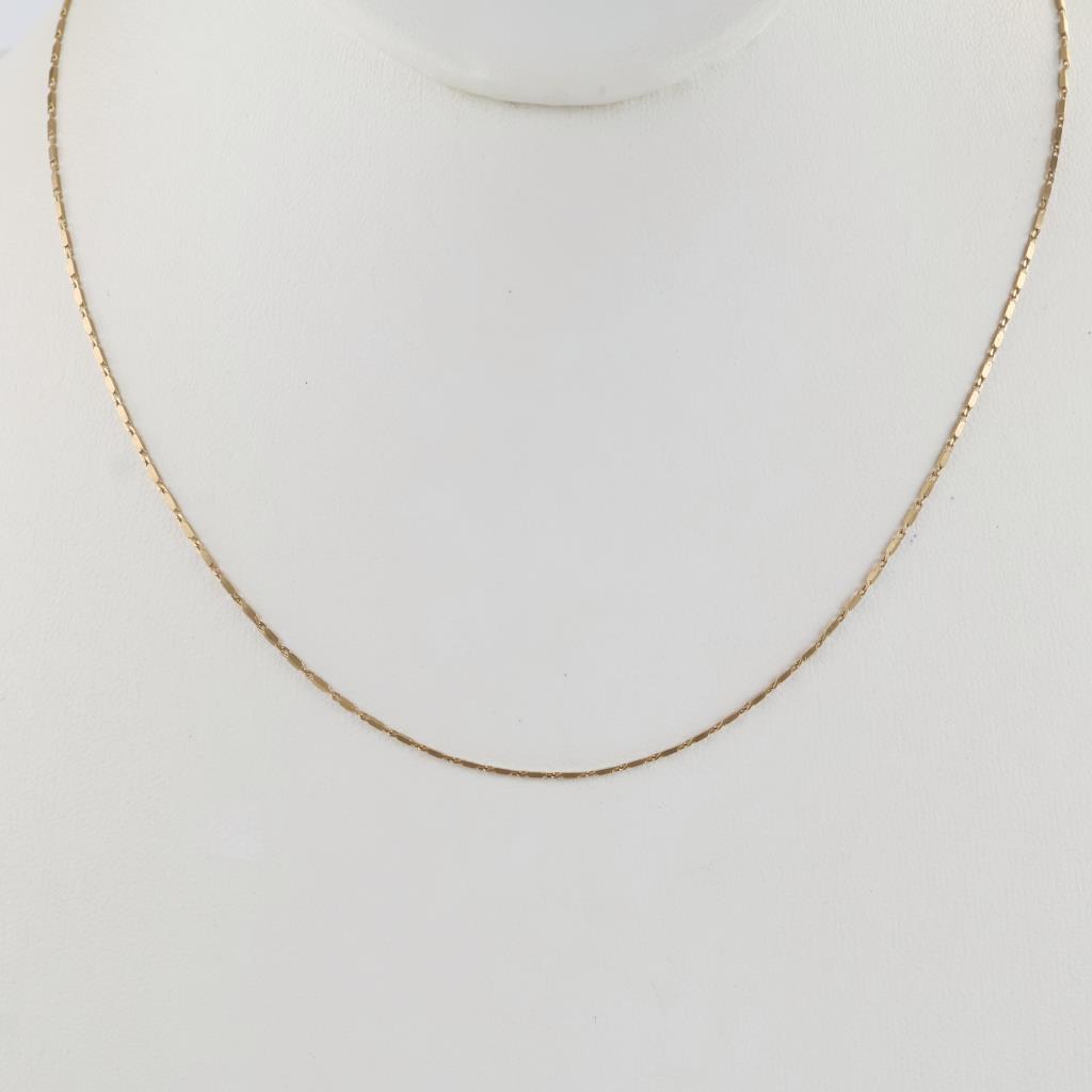 14kt Gold Semi-Hollow Necklace