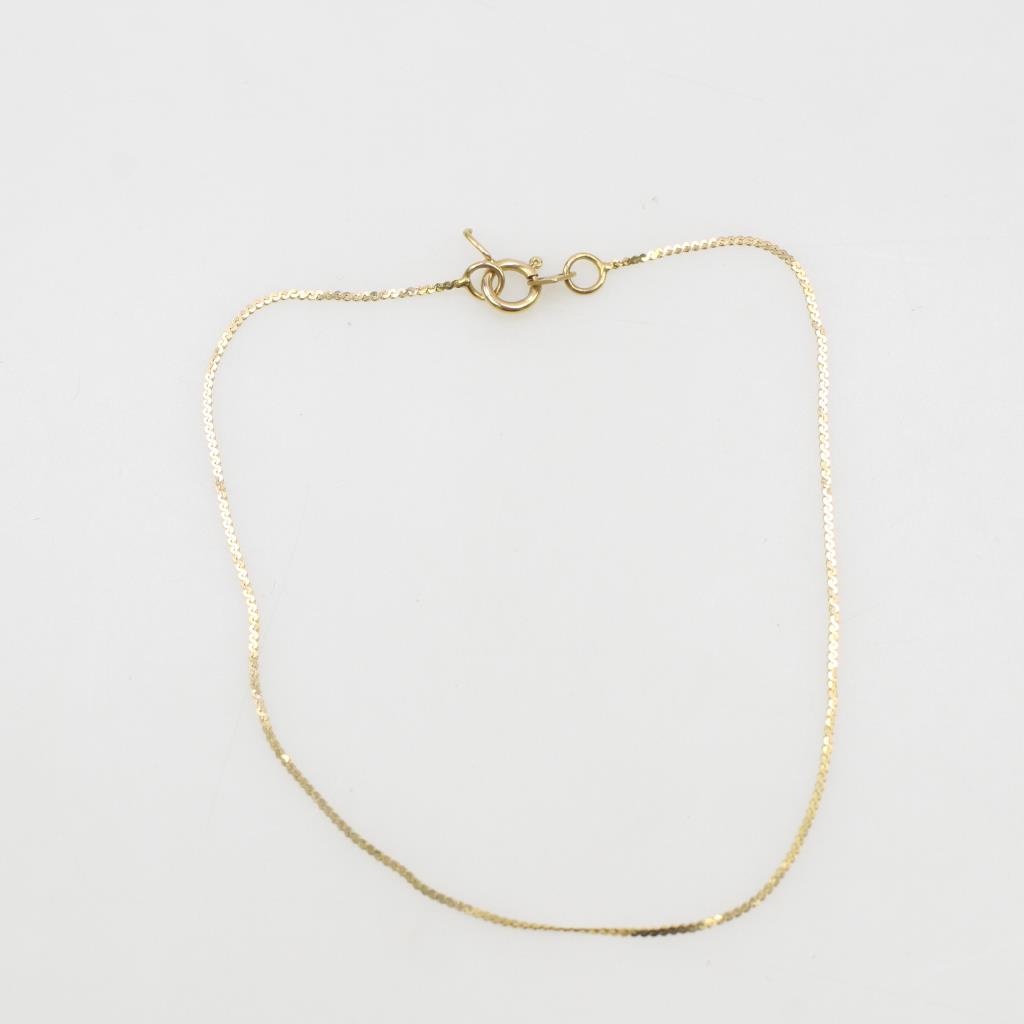 14Kt Gold Serpentine Bracelet Property Room