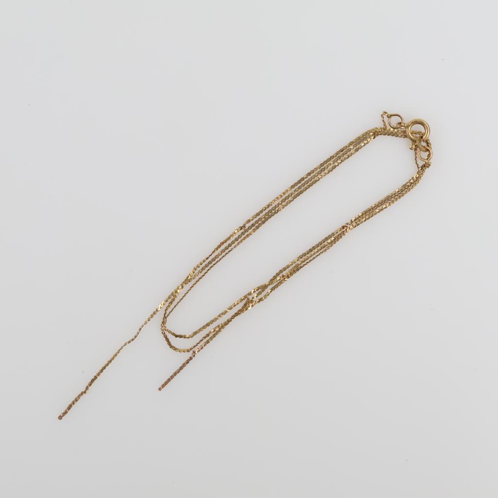 14kt Gold Serpentine Chain Necklace