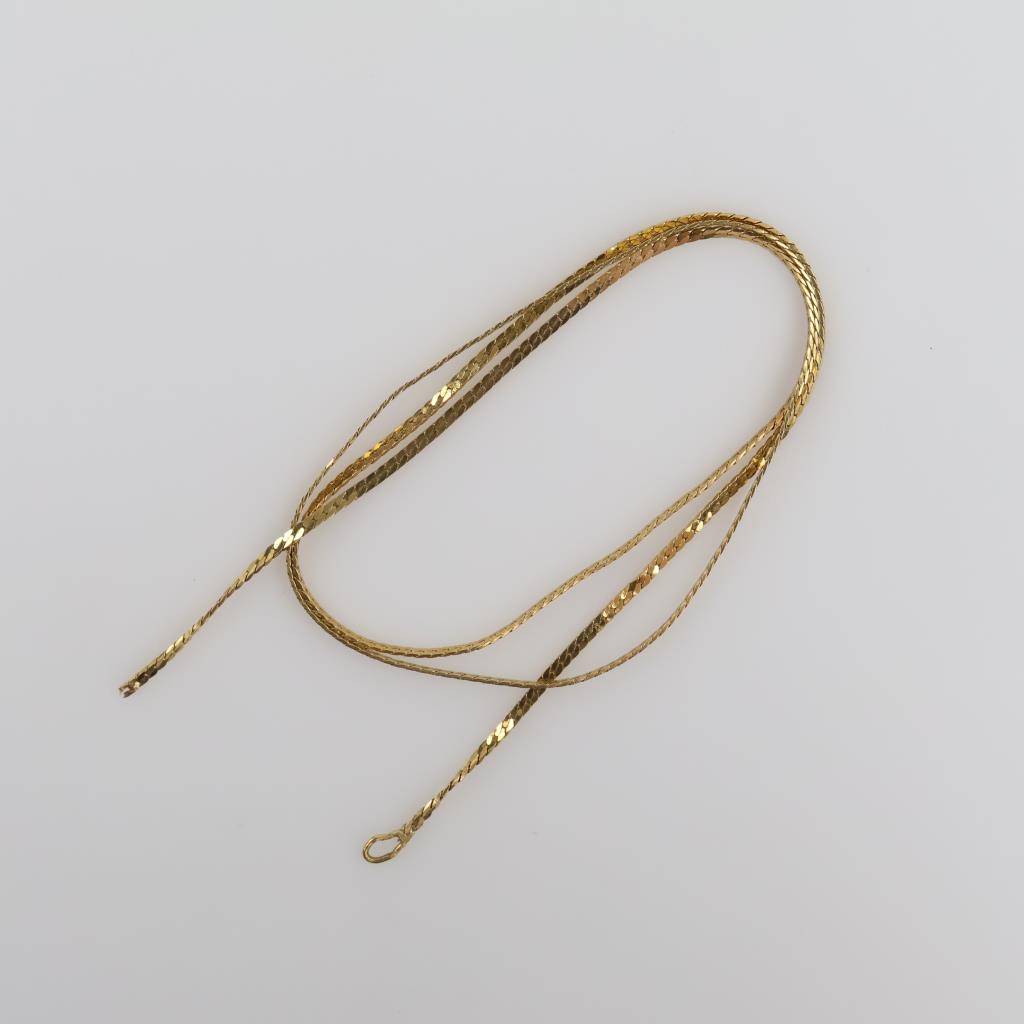 14kt Gold Serpentine Chain Necklace