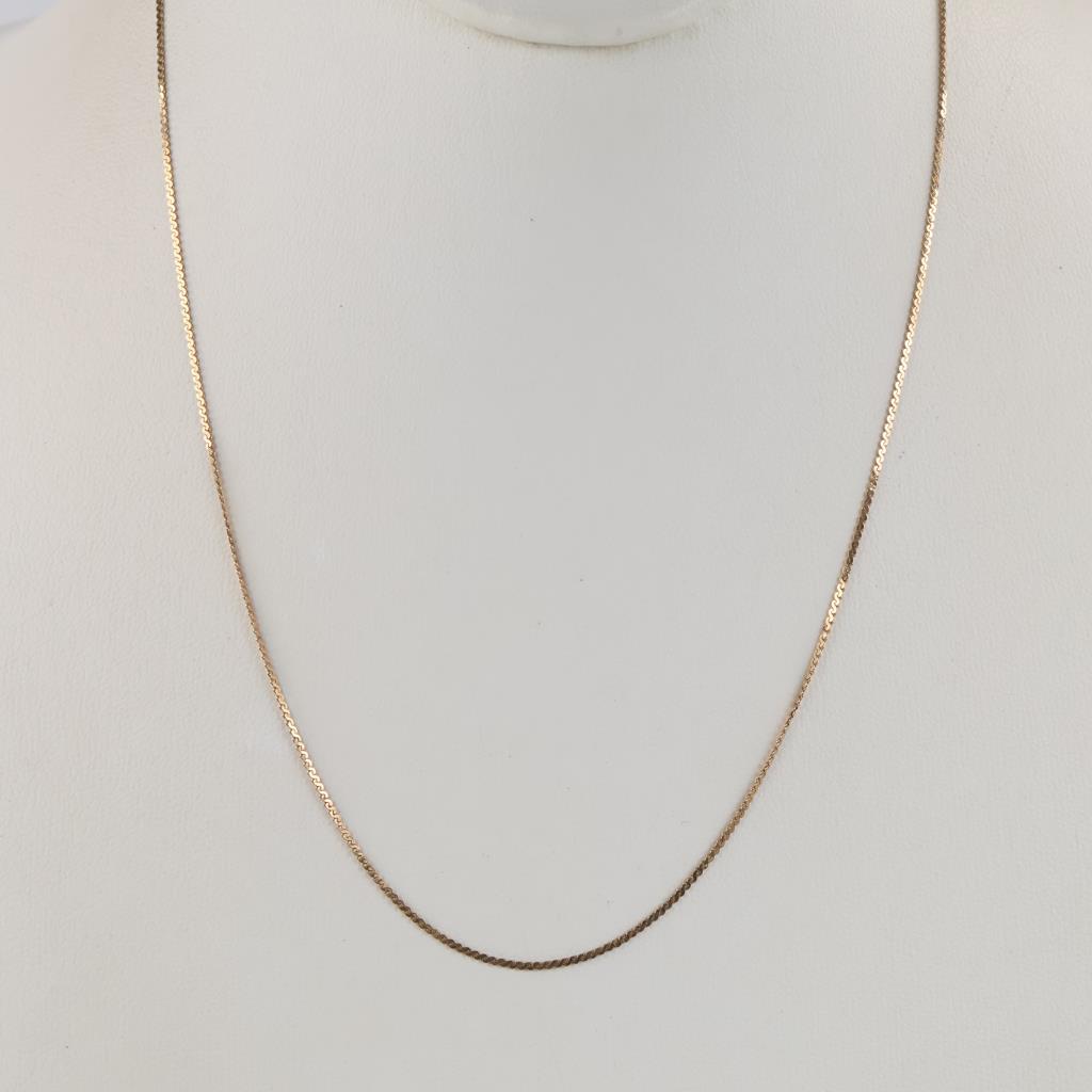 14kt Gold Serpentine Chain Necklace