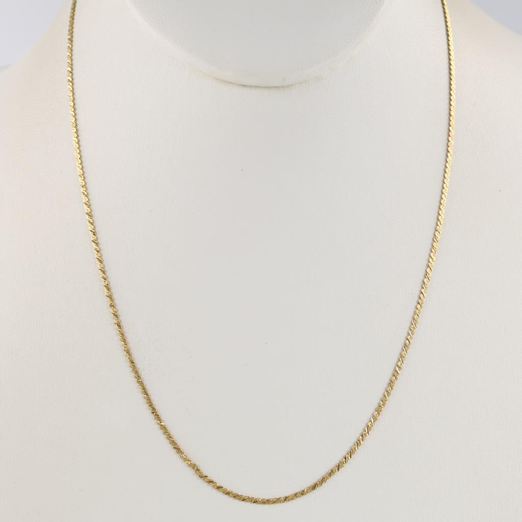 14kt Gold Serpentine Link Necklace