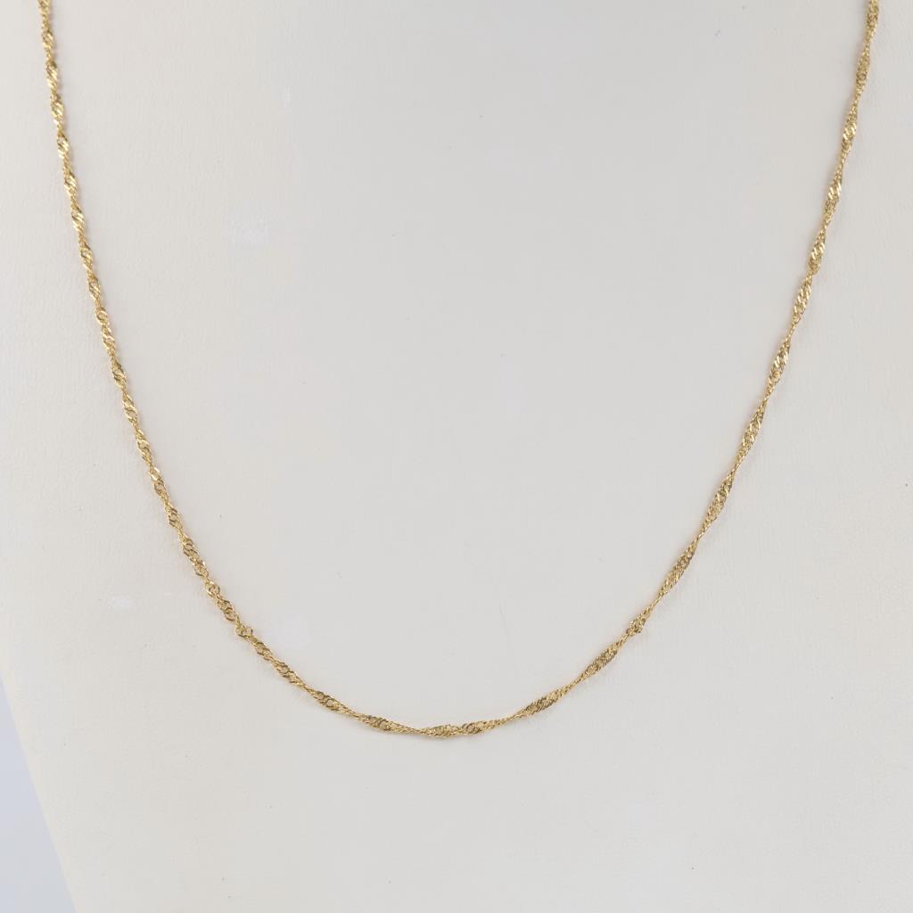 14kt Gold Singapore Chain Necklace