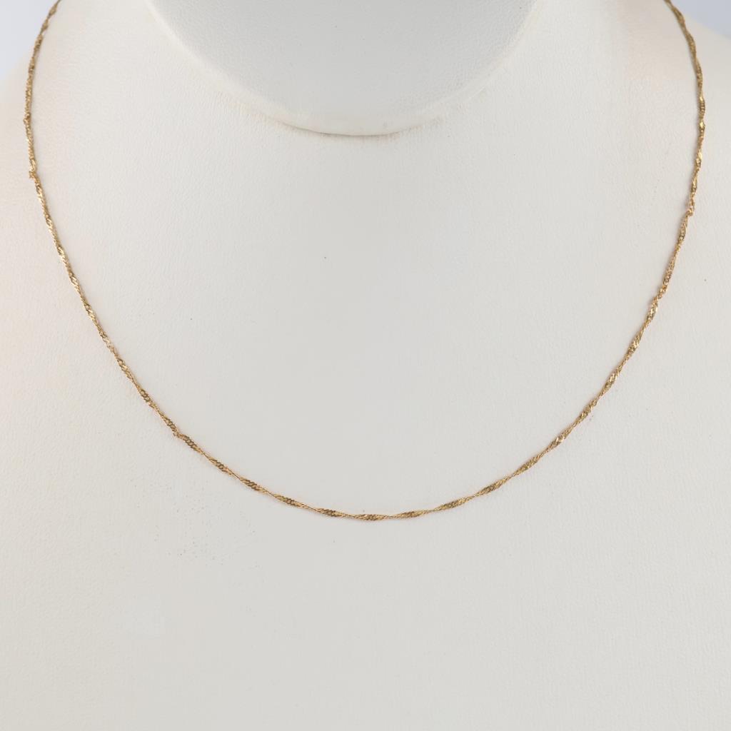 14kt Gold Singapore Chain Necklace