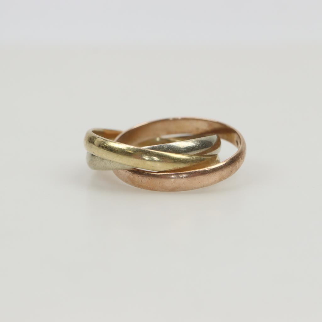 14kt Gold Triple Interlocked Ring | Property Room