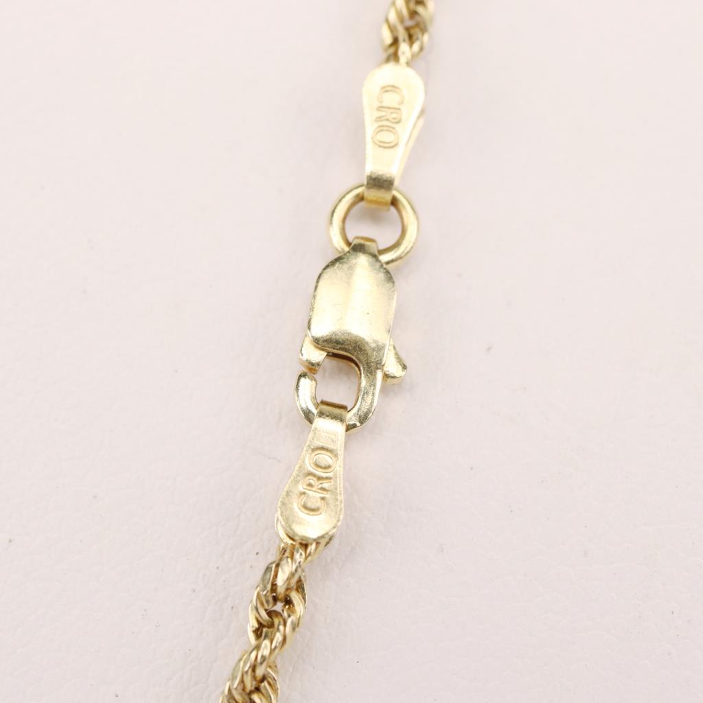 14kt Gold Twisted Rope Necklace | Property Room