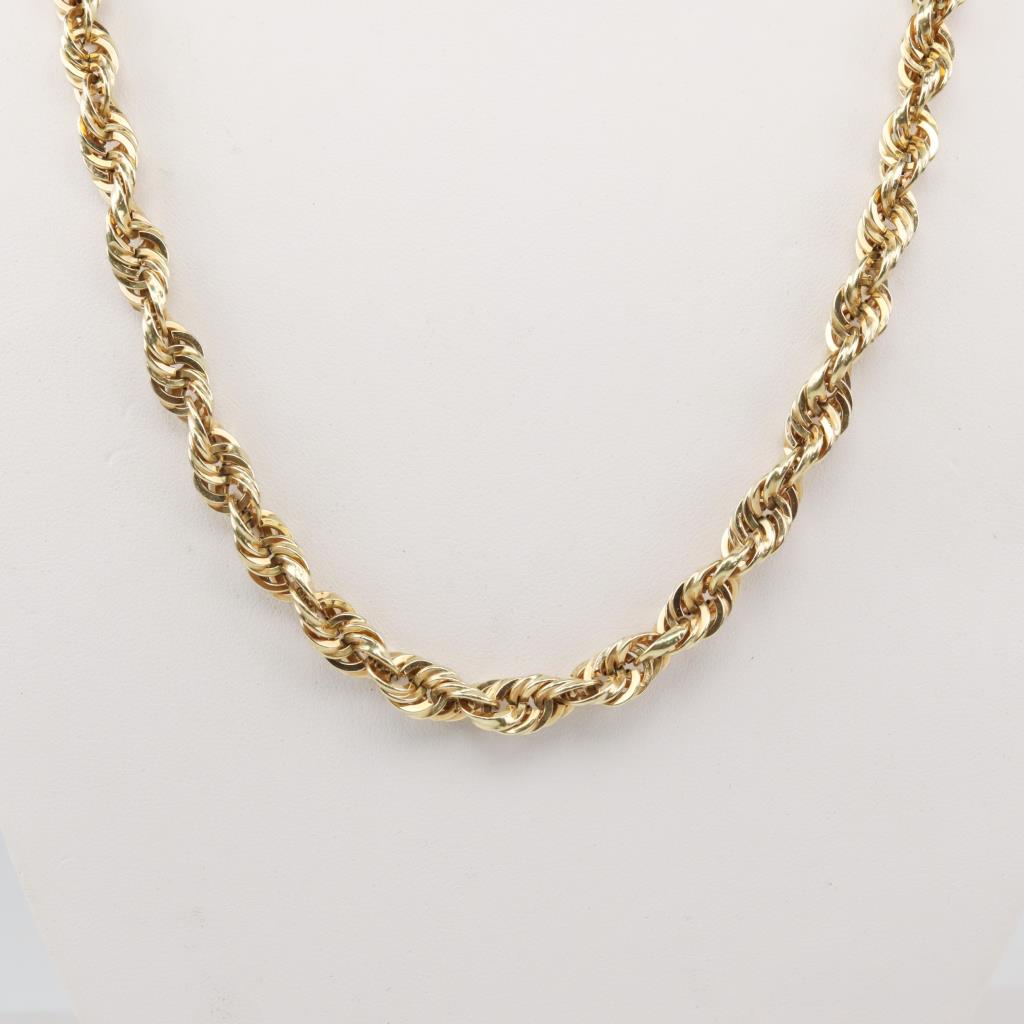 14kt Gold Twisted Rope Necklace | Property Room