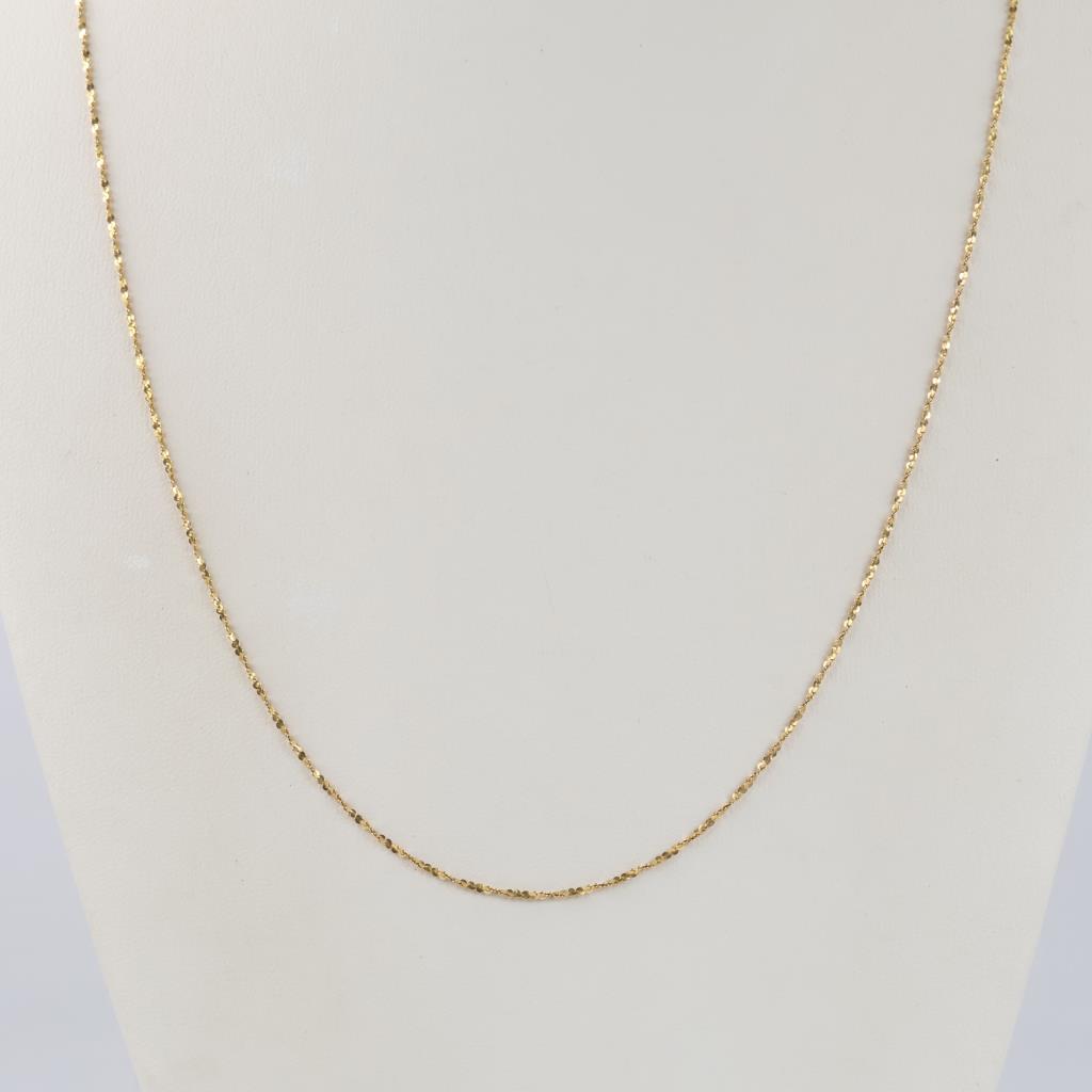 14kt Gold Twisted Serpentine Chain Necklace