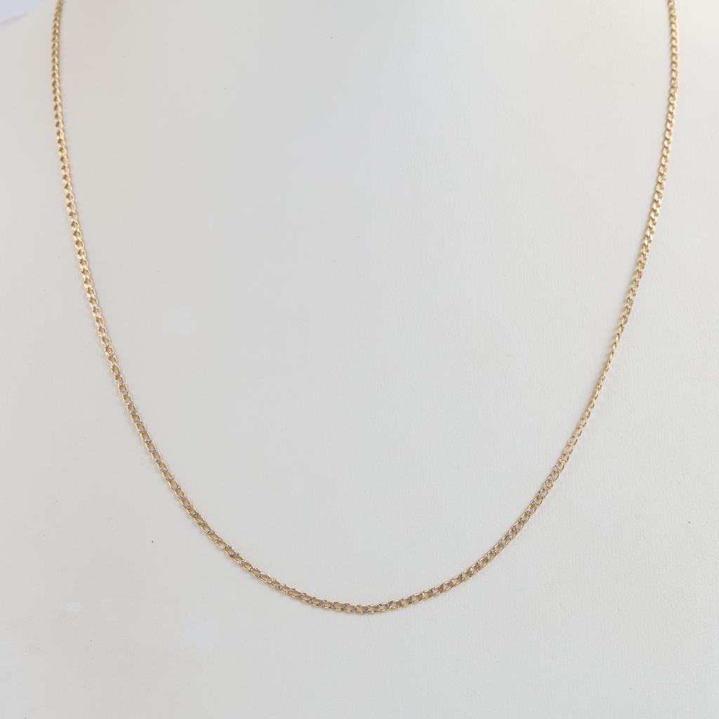 The Gold and Silver Two Tone Textured Necklace main image 0
