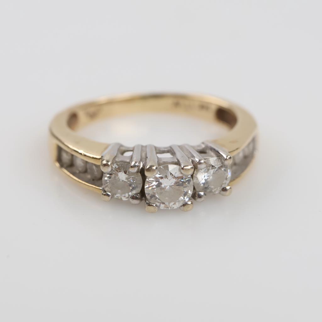 14kt Gold Two-tone Diamond Ring