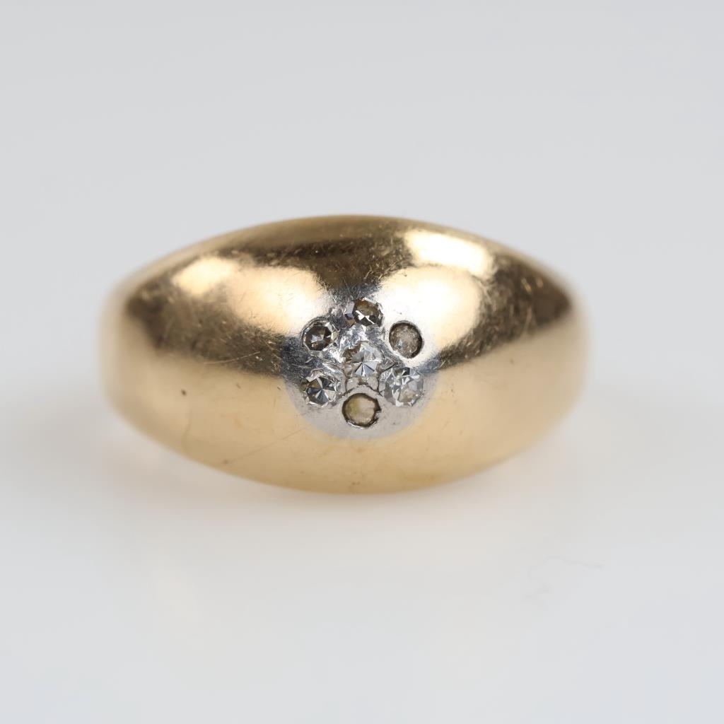 14kt Gold Two-tone Diamond Ring