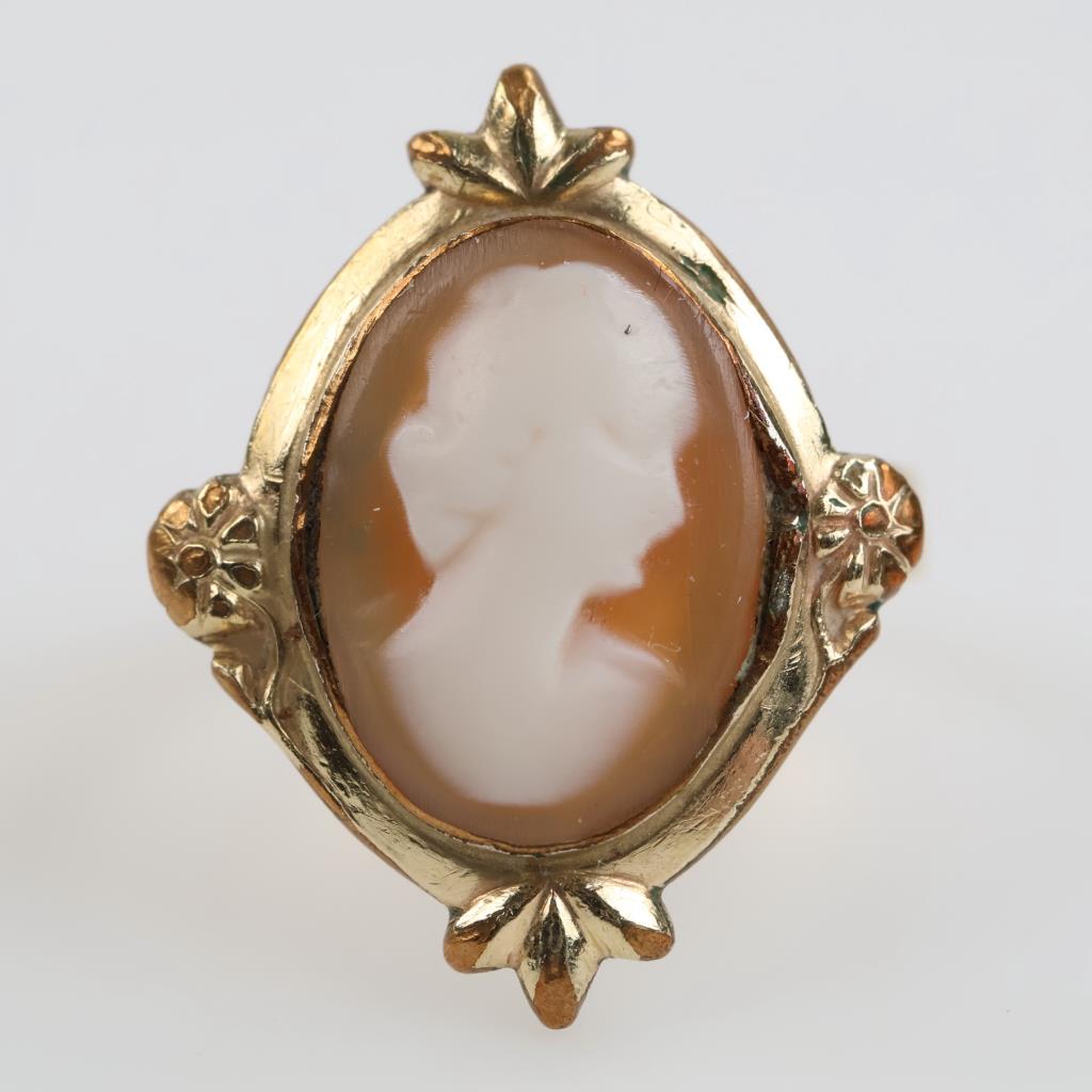 14kt GP Cameo Ring
