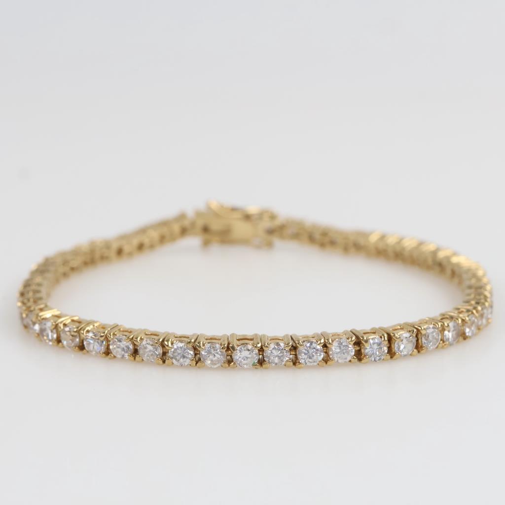 14kt GP Clear Stone Bracelet