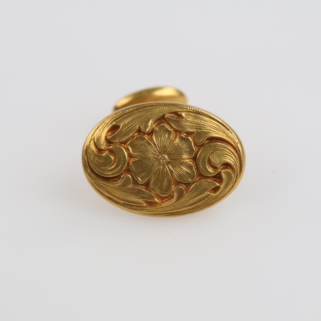 14kt GP Cuff Link
