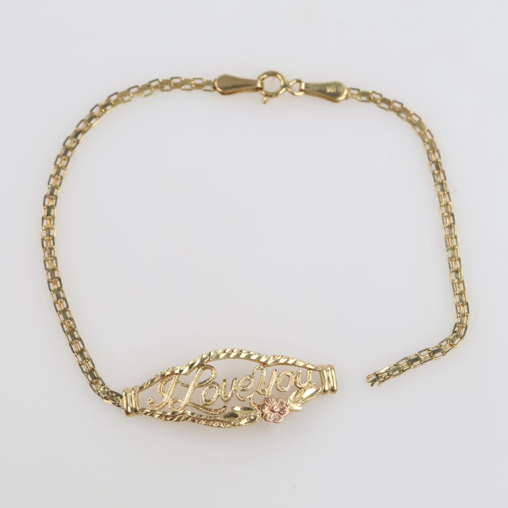 14kt Two Tone Gold Bracelet