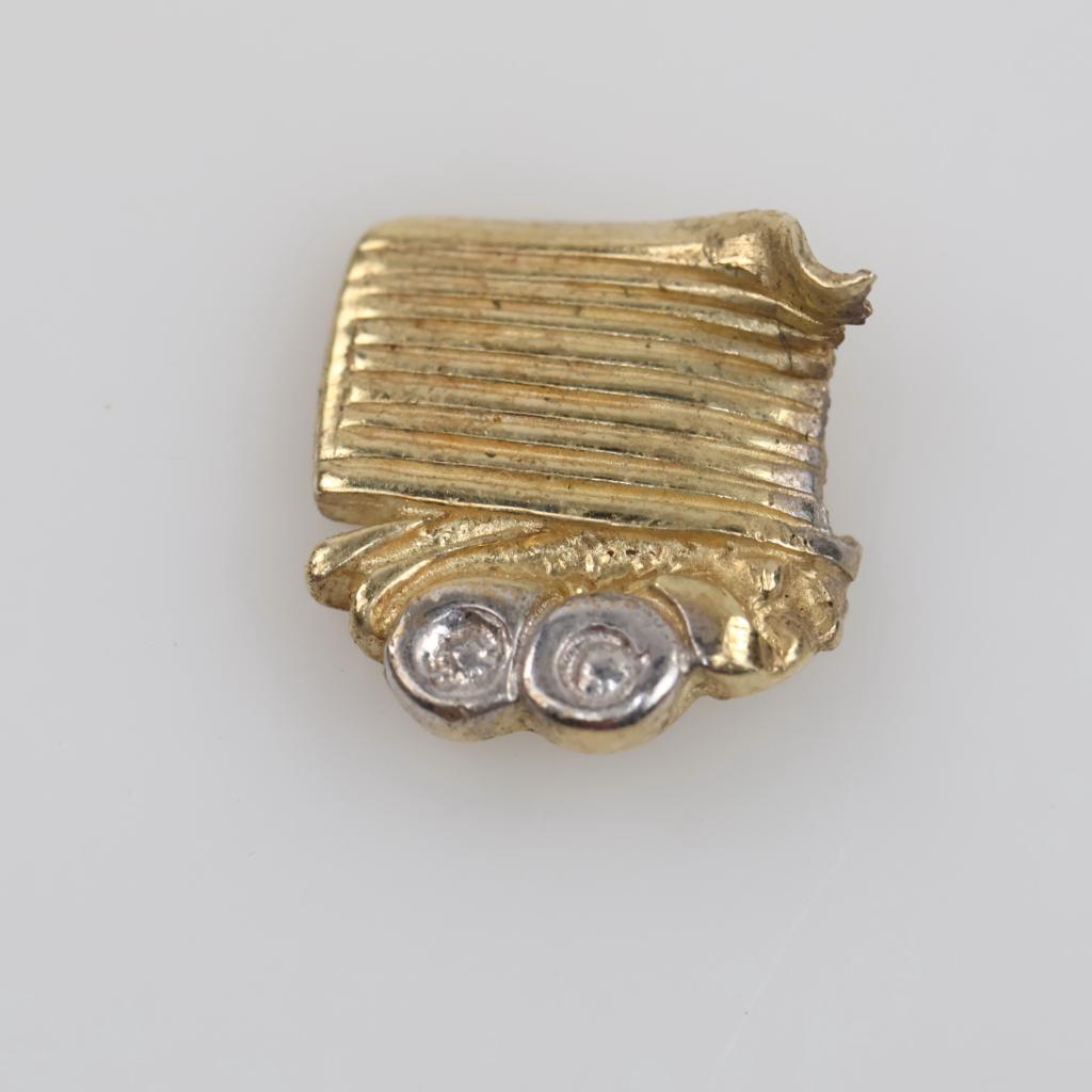 14kt Two Tone Gold Piece
