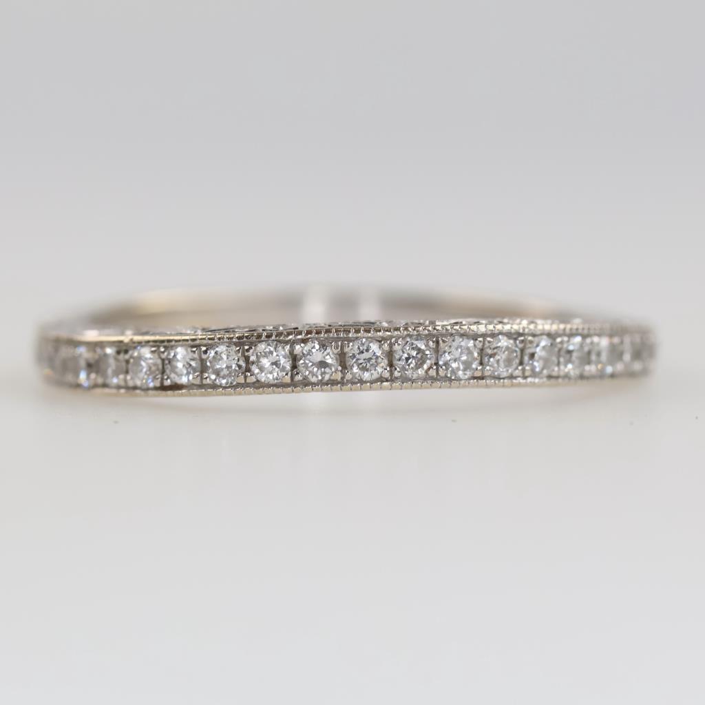 14kt White Gold Diamond Accent Band