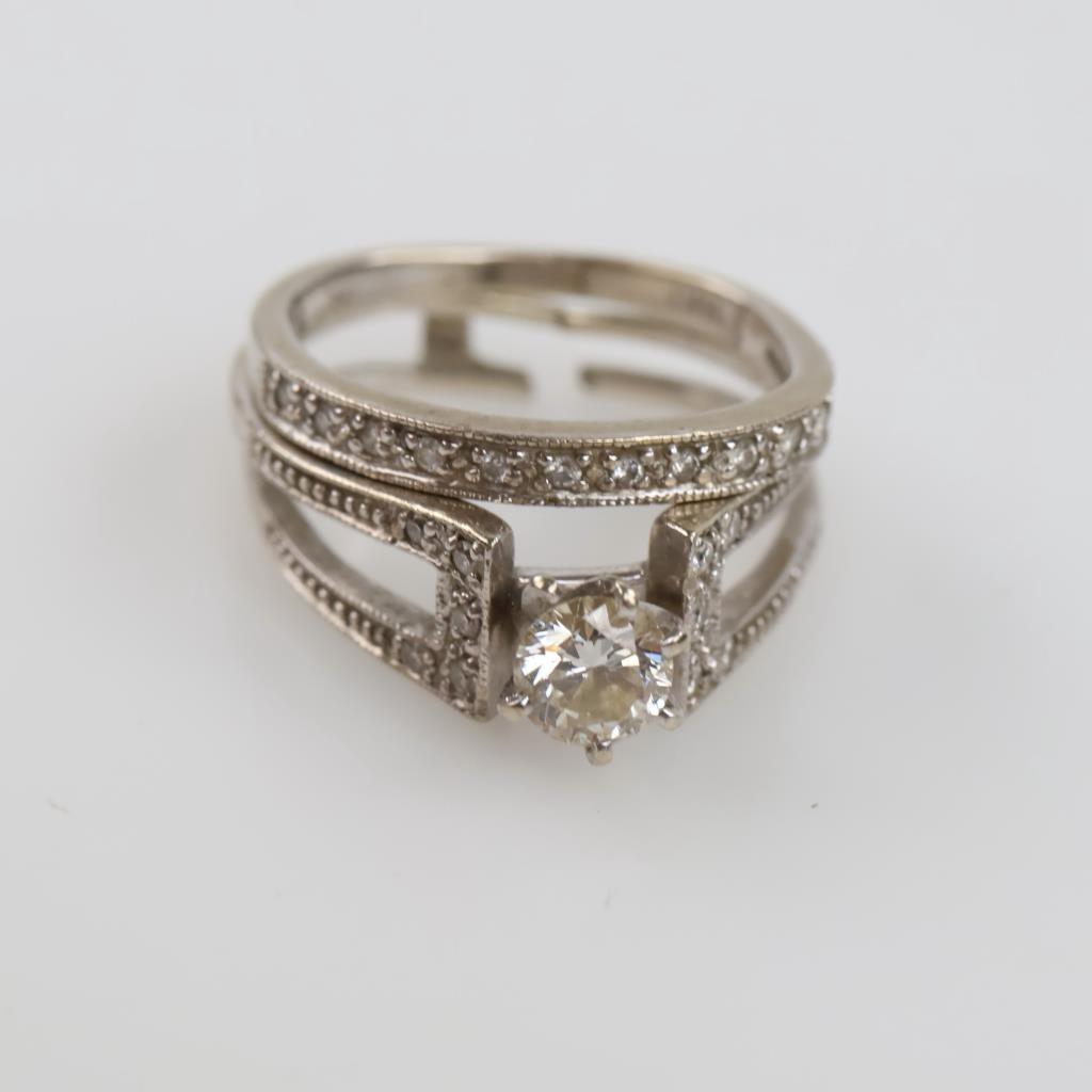 14kt White Gold Diamond Bridal Set