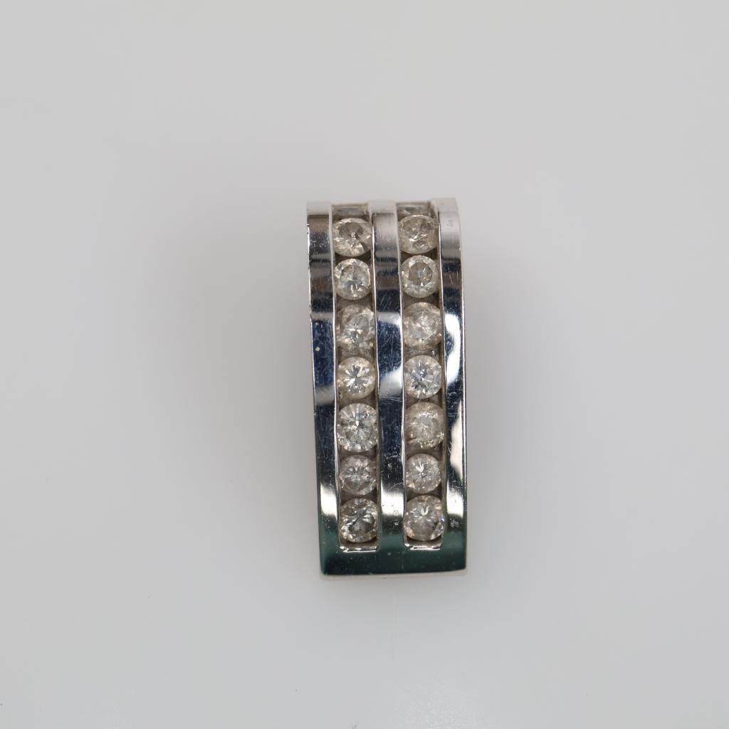 14kt White Gold Diamond Pendant