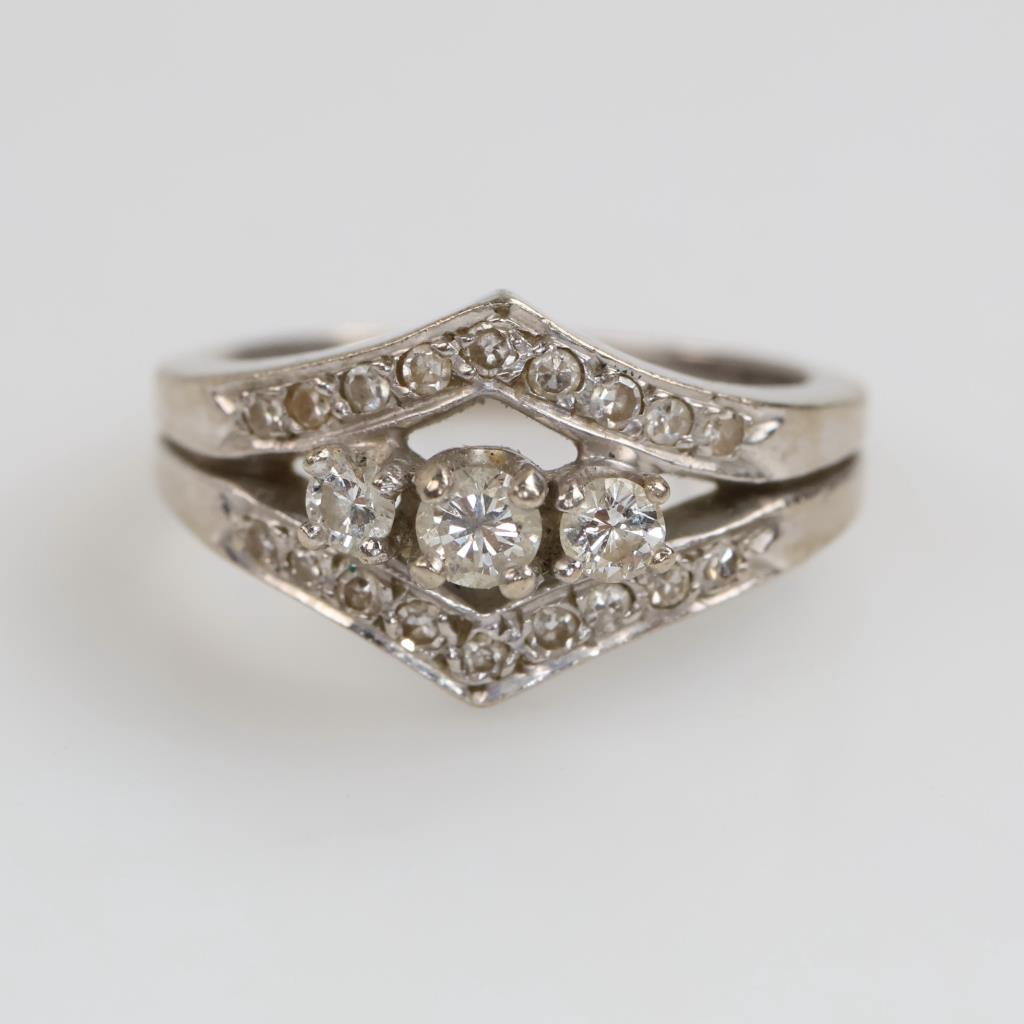 14kt White Gold Diamond Ring