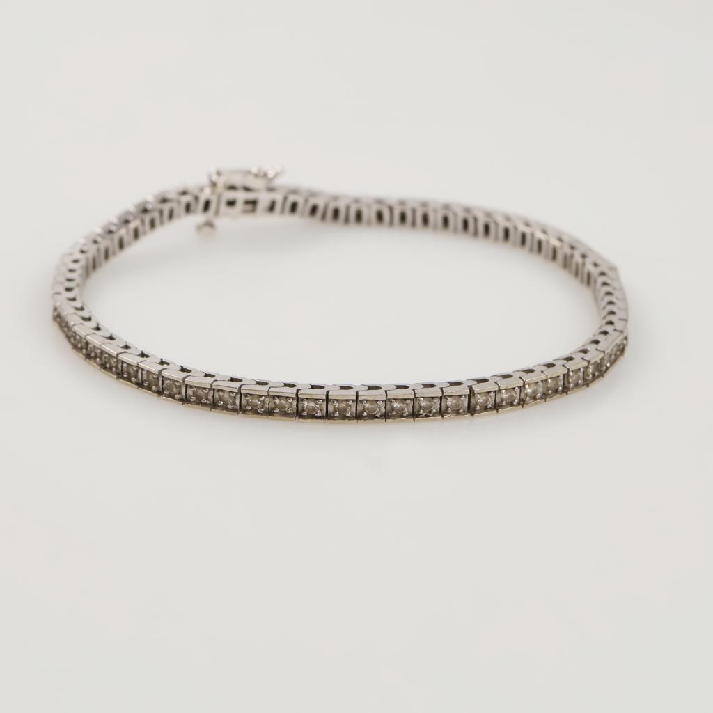 14kt White Gold Diamond Tennis Bracelet
