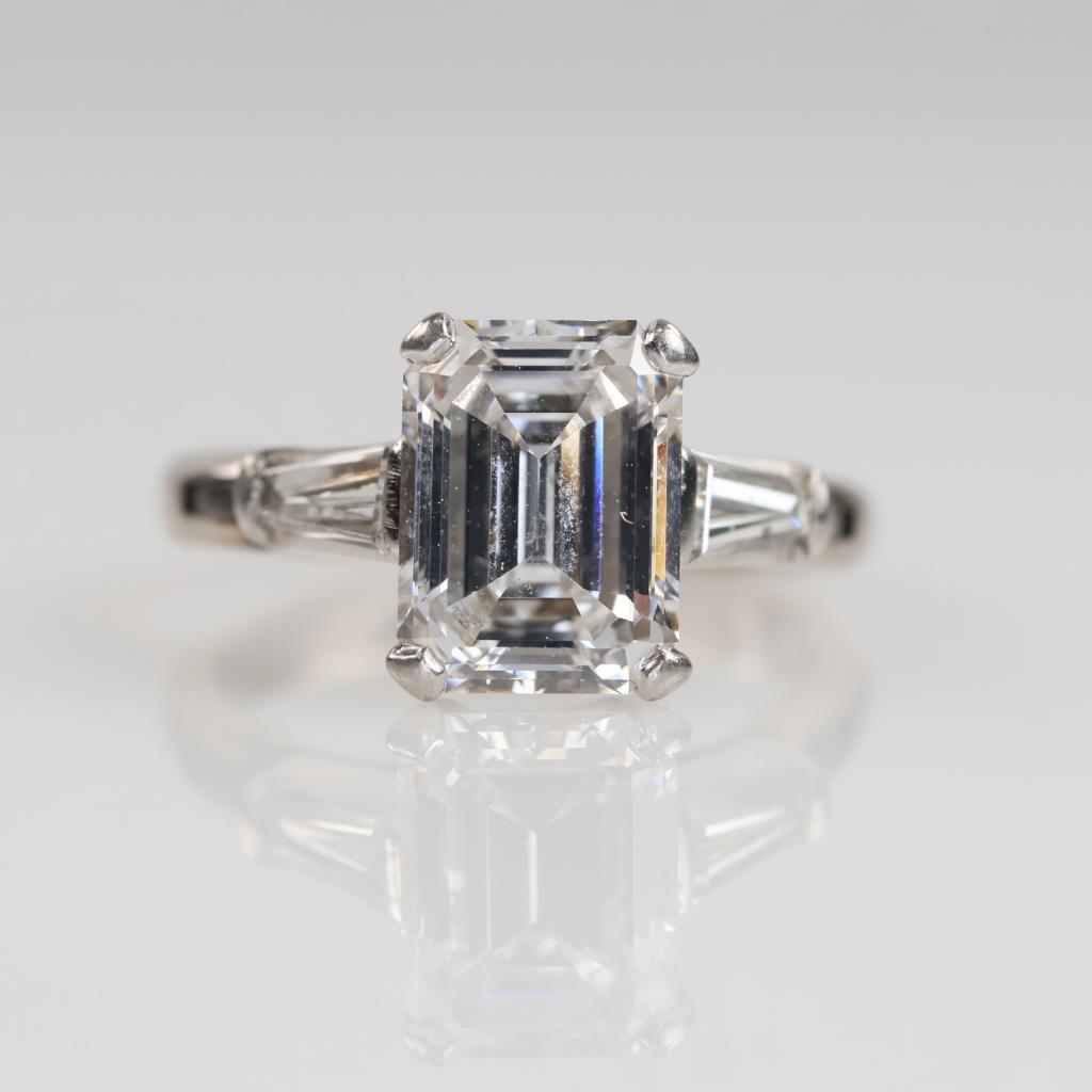 1.59ctTW Diamond 18kt White Gold Engagement Ring - Evaluated By Our Certified Gemologist - AGS / GIA