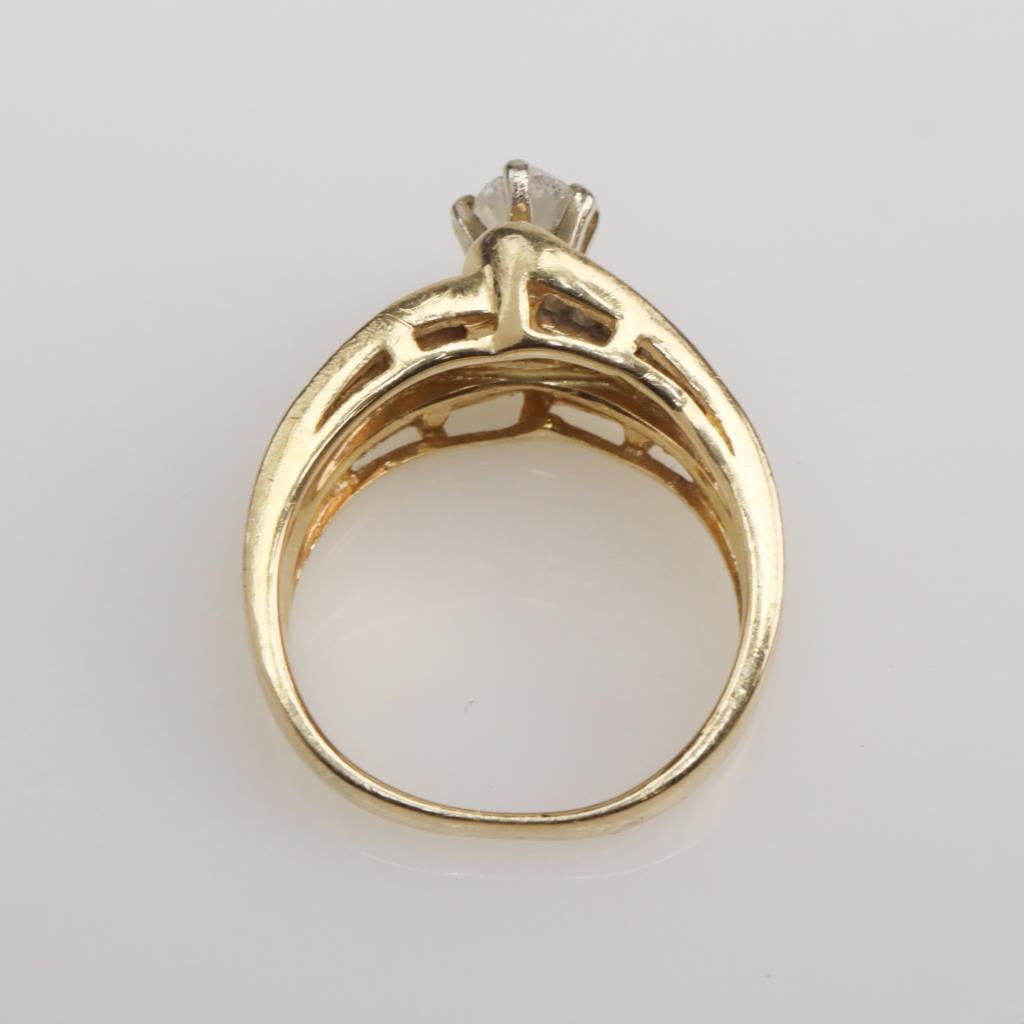 1.68cts TW Diamond 14kt Gold Engagement Ring-Evaluated By Our Certified ...