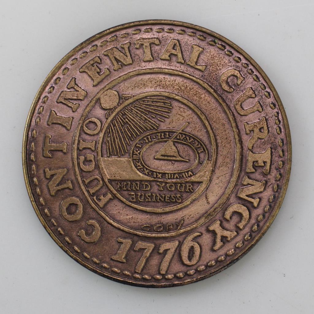 1776 Continental Dollar Brass Replica | Property Room