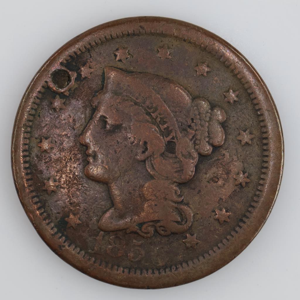 1856 US Braided Hair Large Cent